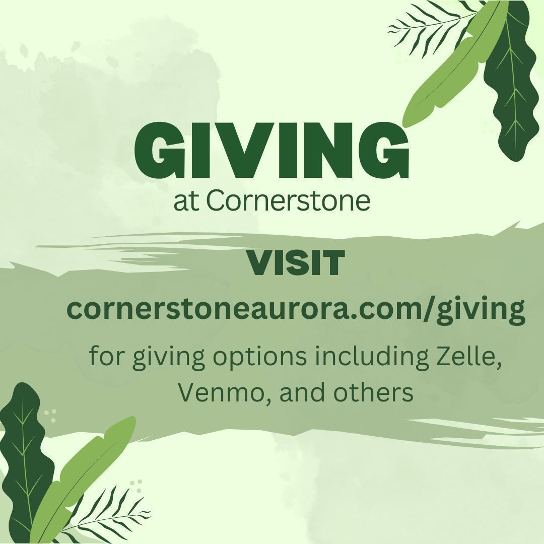 CornerstoneAur's tweet photo. Thank you for continuing to support God's work in our church! To give online, please visit https://t.co/vsZBtbPT47 https://t.co/dbK8TfUiot