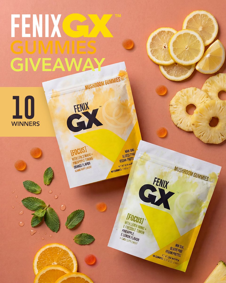 OrganoGold's tweet photo. Head over to our Instagram @organogold for a chance to win the Fenix GX Gummies Duo Pack! https://t.co/5BjpSO3V8e