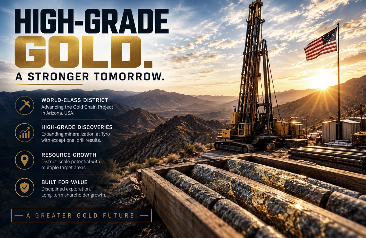 Boldstocksbabe's tweet photo. West Point Gold
(TSXV: $WPG | OTCQX: $WPGCF)

56.4m of 4.24 g/t Au.

Including 28.9m of 7.77 g/t Au.

West Point Gold's latest GC26-168 result adds another broad, high-grade intercept to the Northeast Tyro story and was drilled approximately 20m below GC26-161.

The deeper drilling continues to push NE Tyro down-dip, with the vein system remaining open.

For $WPG, Gold Chain is still revealing more at depth.

Read more:
https://t.co/X5afMe2JdS

@WestPointGoldUS
#Gold #DrillResults #TSXV
#AD – Paid news dissemination