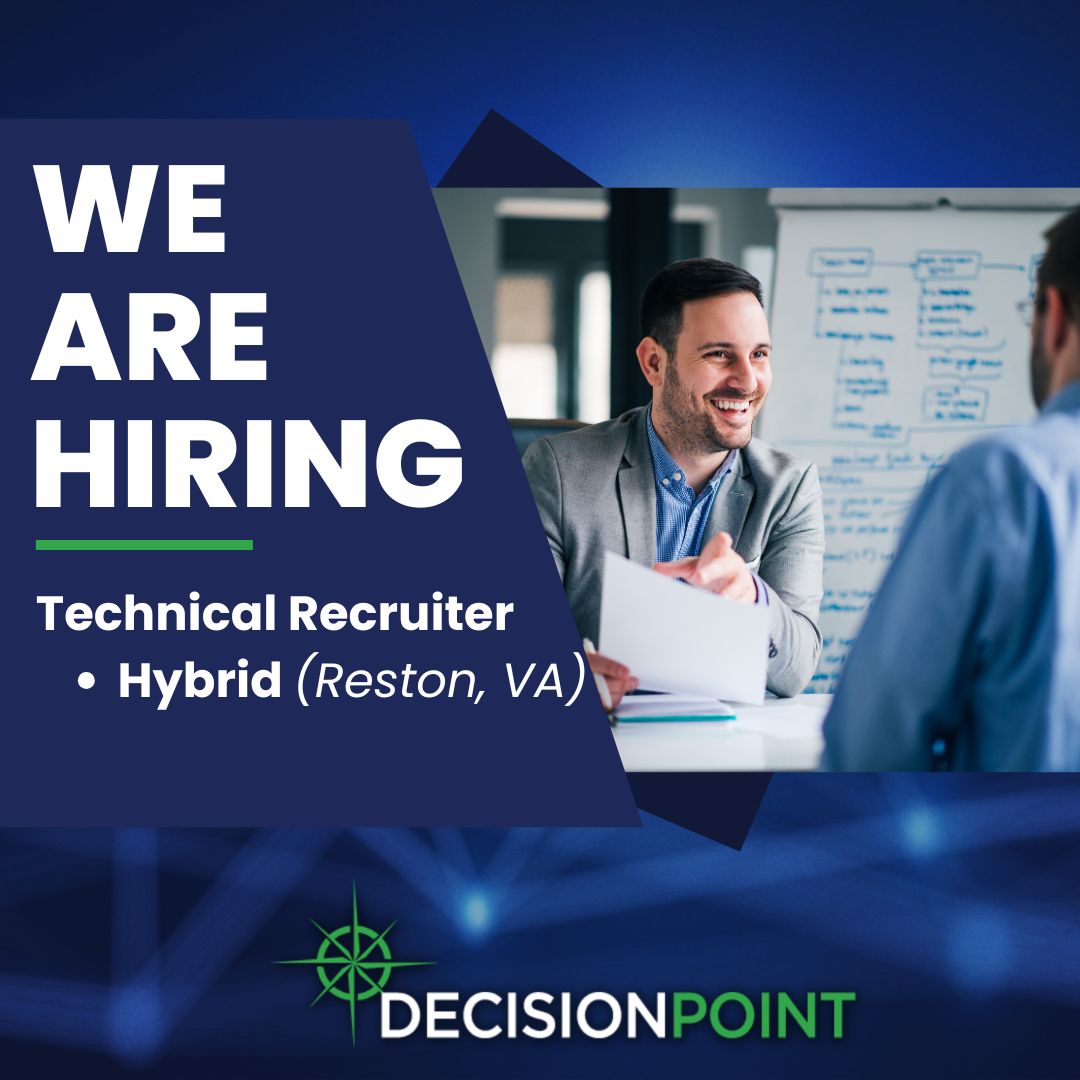 DecPtCorp's tweet photo. 🚀 We're Hiring: Technical Recruiter (Hybrid – Reston, VA)

DecisionPoint is looking for a Technical Recruiter with 5+ years of full life cycle IT recruiting experience in the federal government contracting space.

📍 Hybrid | Reston, VA

Apply today: https://t.co/59sV4jGdRW https://t.co/vArrV6I6QU