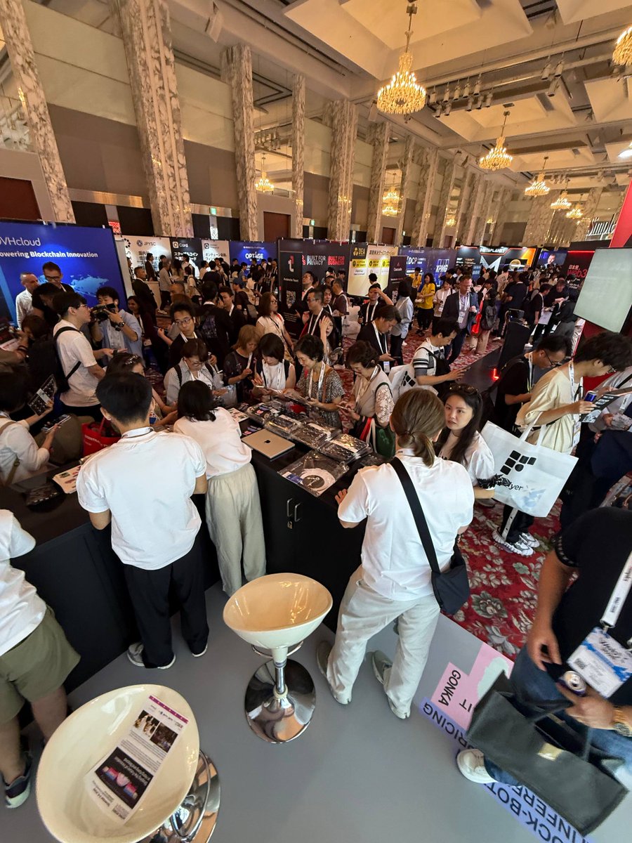 gonka_ai's tweet photo. That’s a wrap on the first day of WebX Asia 2026.

So many builders and executives are interested in joining Gonka 🫶

See you tomorrow!

And don’t miss @DALiberman on the panel discussion “The Decentralized AI Stack: Infrastructure, Apps, and What’s Next.”

Tuesday, 4:15 PM JST, CRYL Stage.