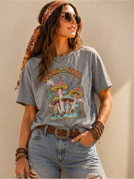 RusticTrove's tweet photo. NEW Modern Lux Focus On The Good Mushroom Graphic Tee XL Retro Boho Psychedelic https://t.co/xoYCRsxqUH #Fashion #Style #OOTD #FashionFinds #ClosetRefresh #WardrobeEssentials #Everyday #Casual #Classic #Trendy #StreetStyle #Minimalist #CapsuleWardrobe #ShopSmall https://t.co/fyBdf3FzBs