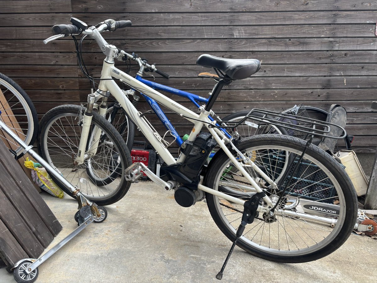 電動自転車を手に入れた。2008年あたりの旧い型だし電池もヘタってる 