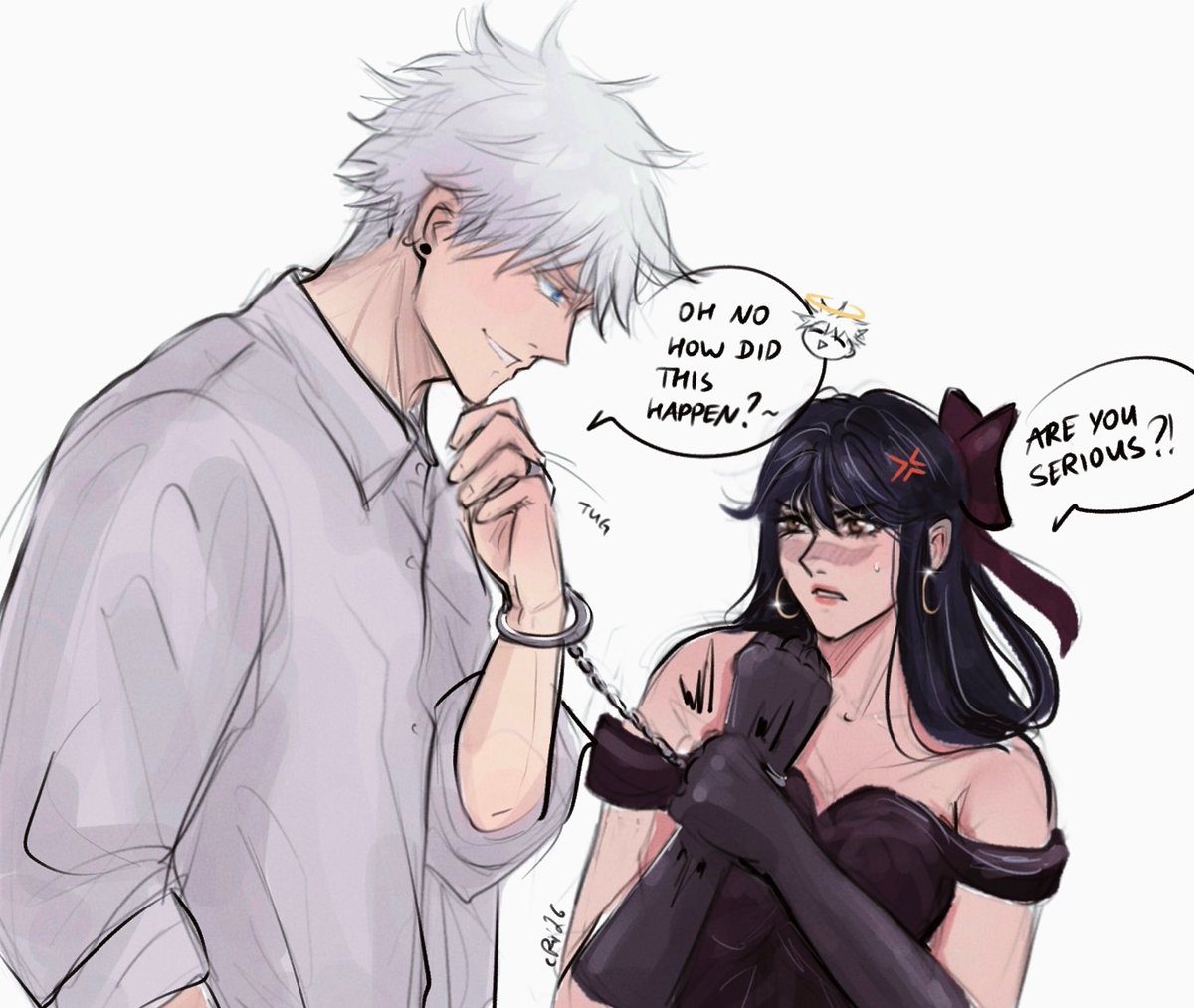 erisnthr's tweet photo. #goutaweek2026: stuck together

kidnapping went wrong 👀 https://t.co/X5EIqo1k9Z