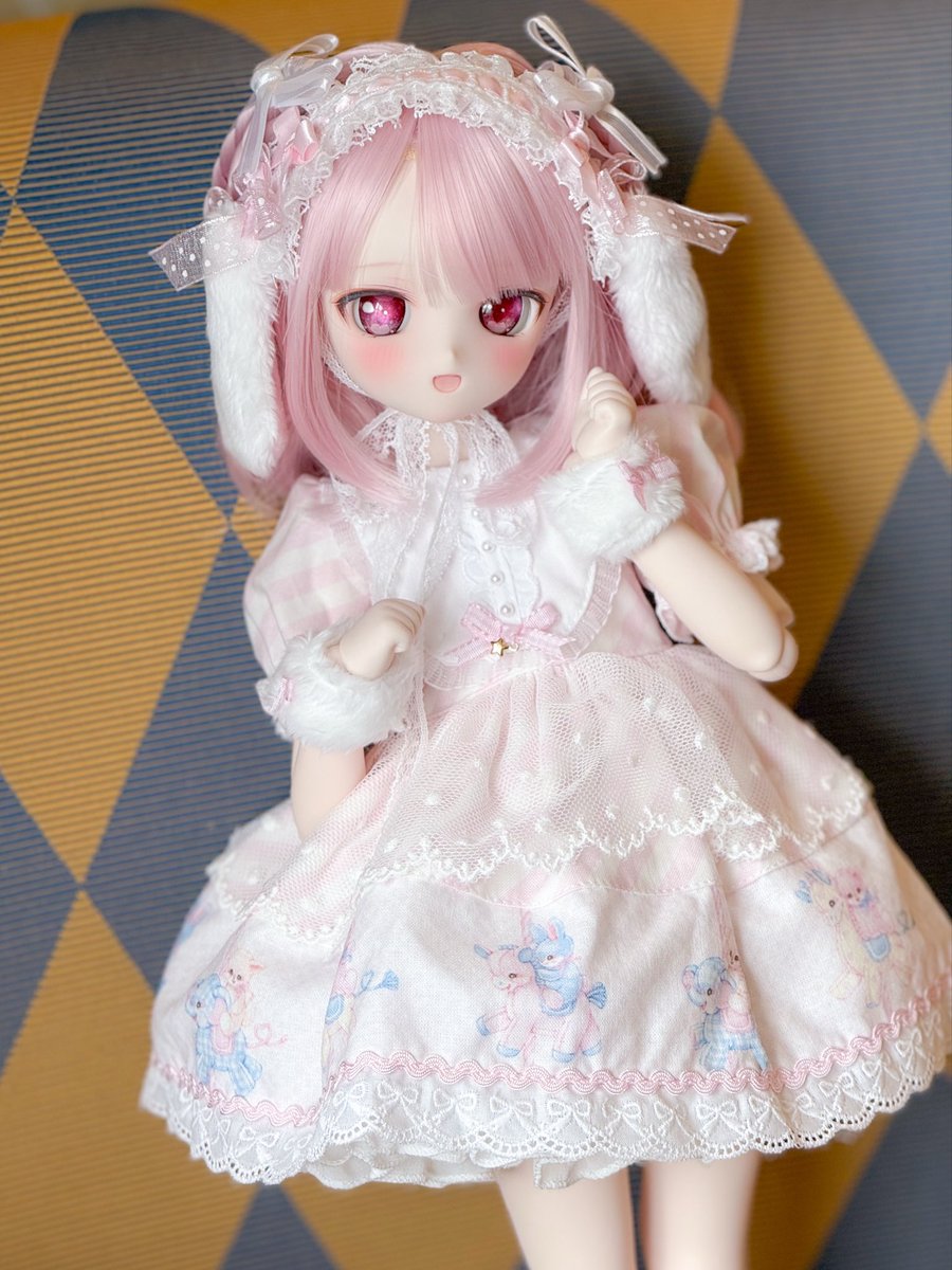Romantic_Dolls's tweet photo. 念願のゆめかわコーデ🎀🫧
全身ピンクで揃えてみたかったからやっとできて満足…！
かのんちゃん可愛過ぎる(*´꒳`*)♡

ずっと欲しかったうづさんのお洋服とウィッグ揃えられて嬉しい〜✨
ピンクのウィッグは最後の1つだったみたいで、本当にご縁あってよかった🥲

#Renette https://t.co/SOmlNgn2DY