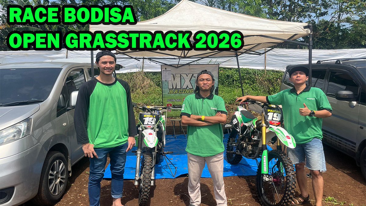 MarshaM19's tweet photo. https://t.co/b249IT6LdP

Bodisa Open Grasstrack Race 2026, sayang banget harus gagal finish dan out from race karena Cidera !!
Video terbaru dari youtube saya, enjoy.... https://t.co/q546fiHtfV