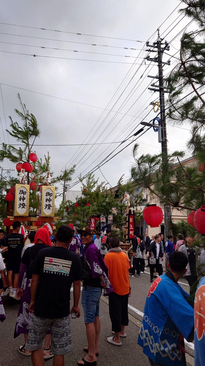 a_kitana's tweet photo. 氷見祇園祭の初日！楽しい1日でした！お疲れ様でした。また明日！ https://t.co/8kcpt6xMH2