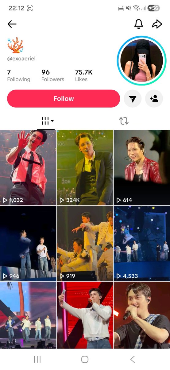 chairajian01's tweet photo. this tiktok user (exoaeriel) keeps on posting fancams of other people without credits and even deleted my comments when i called her out.

the two videos in the screenshots are from my friend. 

https://t.co/Ym3WiNEE1h https://t.co/Th3WutvCnu