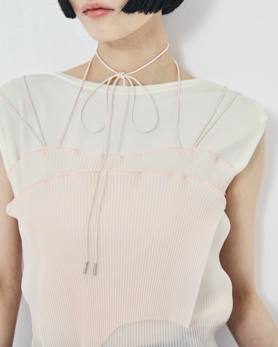 ◻︎kotohayokozawa《STUDIOUS別注》SHEER CAMISOLE PINK LAST chance