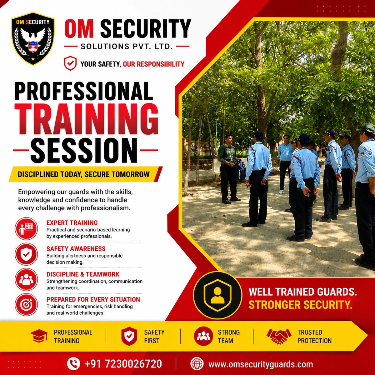 omsecuritysolu2's tweet photo. 🚨 Ensure Safety with Om Security Solutions Pvt. Ltd.! 🚨
Your safety is our priority! 💼 With highly trained security guards, advanced surveillance, and 24/7 monitoring, OM Security Solutions Pvt. Ltd. provides unmatched protection for your home, business, or event https://t.co/kThkn2SfMi