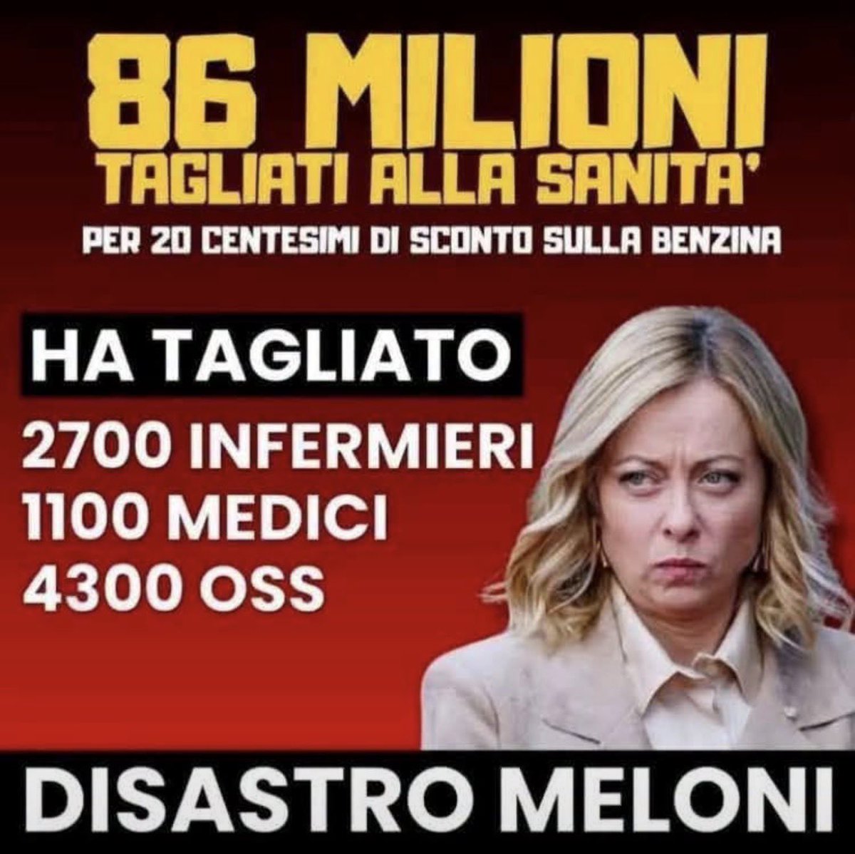 ValterRimini's tweet photo. 🆘 #Meloni e FDI oramai sommersi solo da disastri hanno dovuto riesumare la FARSA DEL #COVID per nascondere i FALLIMENTI dovuti allo SPERPERO di MLD per le #ARMI e per la sanguisuga Ucraina 🇺🇦, mentre gli italiani se non fanno #benzina a 2,50€ non possono andare a lavorare 🤬 https://t.co/wEiOtVsnH6