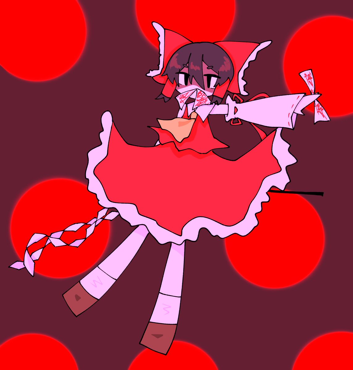 赤いフレームの人物画 FANGU 楽園の素敵な彼女は #東方Project