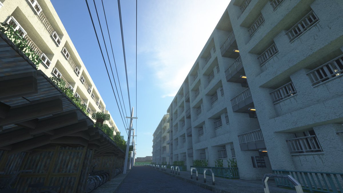 KinuTofu0102's tweet photo. 町並み #minecraft #minecraft建築コミュ #RealTrainMod #RTM_SS https://t.co/IrzhtykvjN