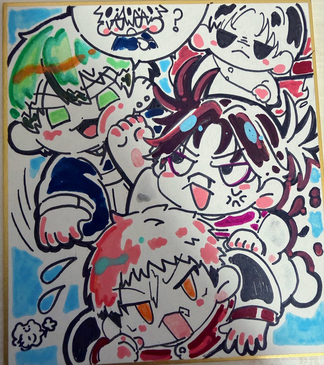 luv_chuh's tweet photo. ほんまに絵がないから相互にあげた色紙のせます https://t.co/eLrEZg7KPI