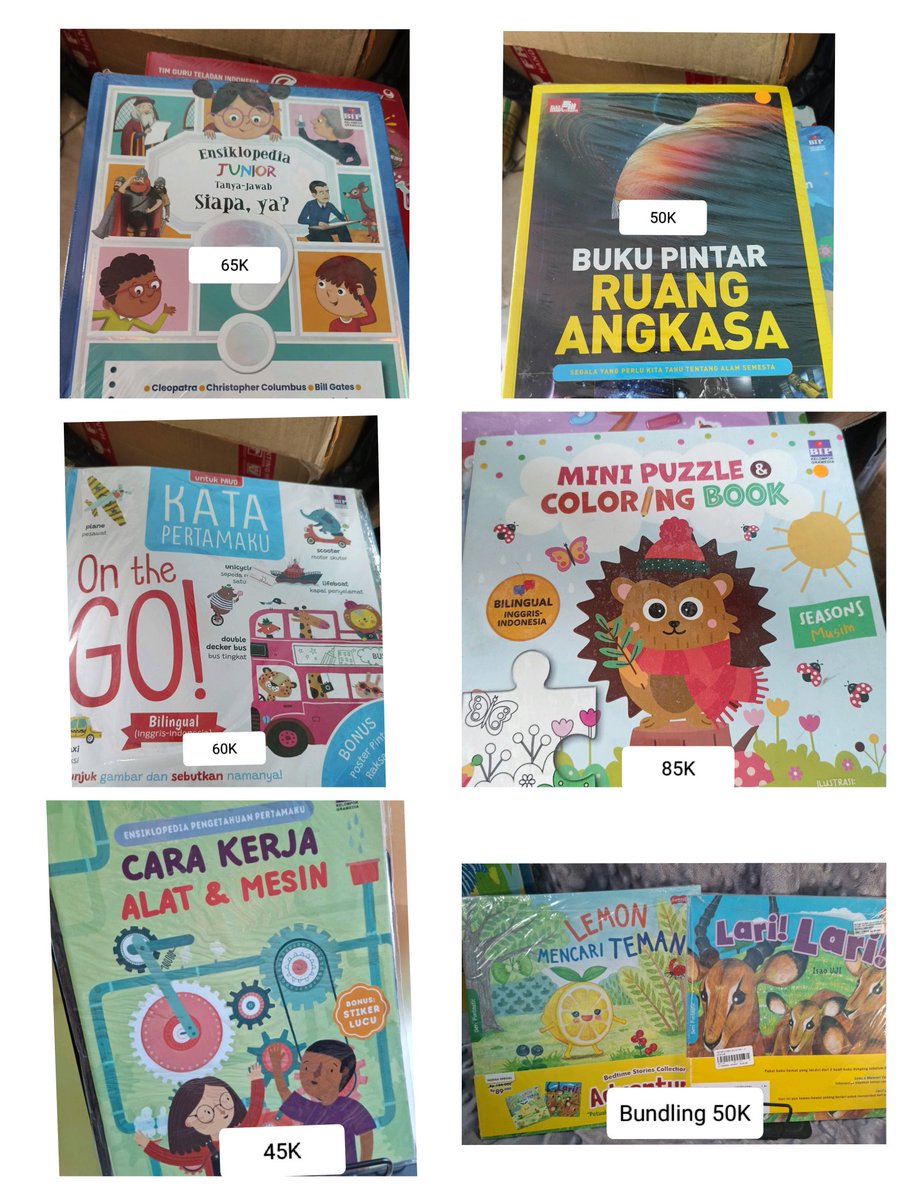 riyukee's tweet photo. WTS Buku anak #Bayi #Balita #bukuanak #indonesia #english https://t.co/z4TT2GjABv