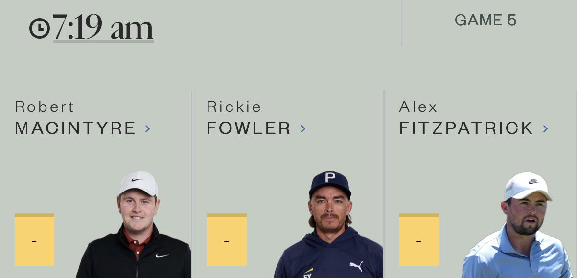 MattFitzLegion's tweet photo. #TheOpen
Alex is grouped with Bob Mac and Rickie Fowler for the first two days at Birkdale
Early tee time on Thursday
#AlexFitzpatrick https://t.co/qYOxzEbfdt