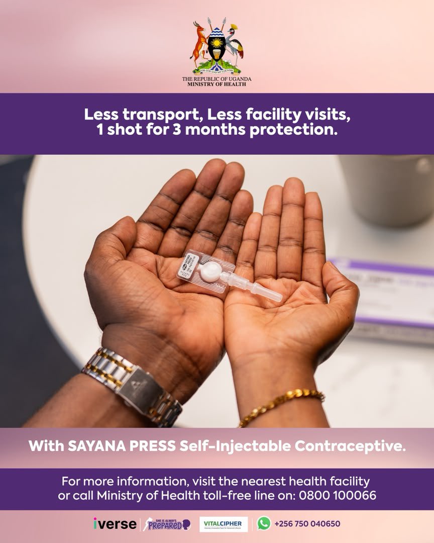 caroline_apecho's tweet photo. Your future, your choice. 💙 Sayana Press is a safe, convenient, and effective family planning option that helps women plan their pregnancies with confidence.
#sheisalwaysprepared
#EraiNgesiDucNaEkapakina
@MinofHealthUG @__Iverse https://t.co/JiVGUshiXj