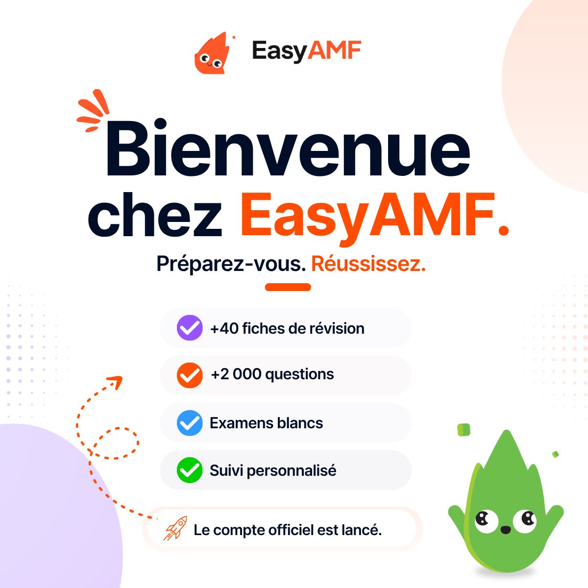 EasyAMF's tweet photo. Bienvenue sur le compte officiel d'EasyAMF !

Préparer la certification AMF ne devrait pas être compliqué.

Nous partagerons :

• Conseils de révision
• Astuces pour réussir l'examen
• Bonnes pratiques
• Actualités EasyAMF

Suivez-nous.
#EasyAMF #CertificationAMF #Finance https://t.co/EUEfj17lHF