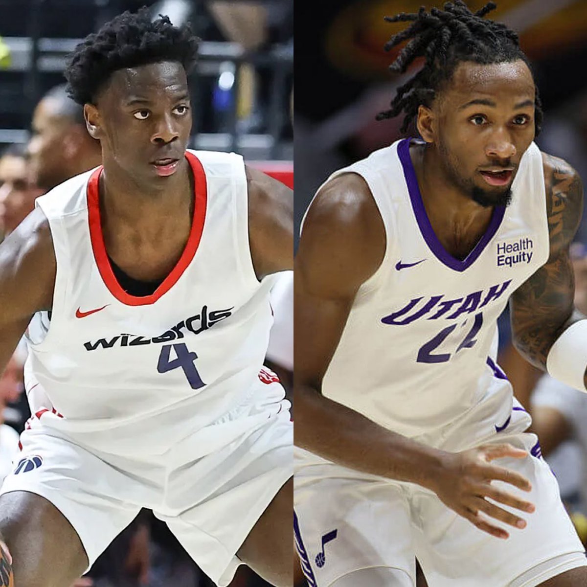 LegionHoops's tweet photo. AJ Dybantsa on Darryn Peterson:

“Off the court, we’re very cool… But the media, and the NBA gods, kind of built it into a rivalry. I seen somebody say it’s kind of like Tracy McGrady and Kobe, reimagined. I’m a big Tracy guy; he’s a big Kobe guy. So, I guess they’re going to gas that up.”

(via @davidaldridgedc)