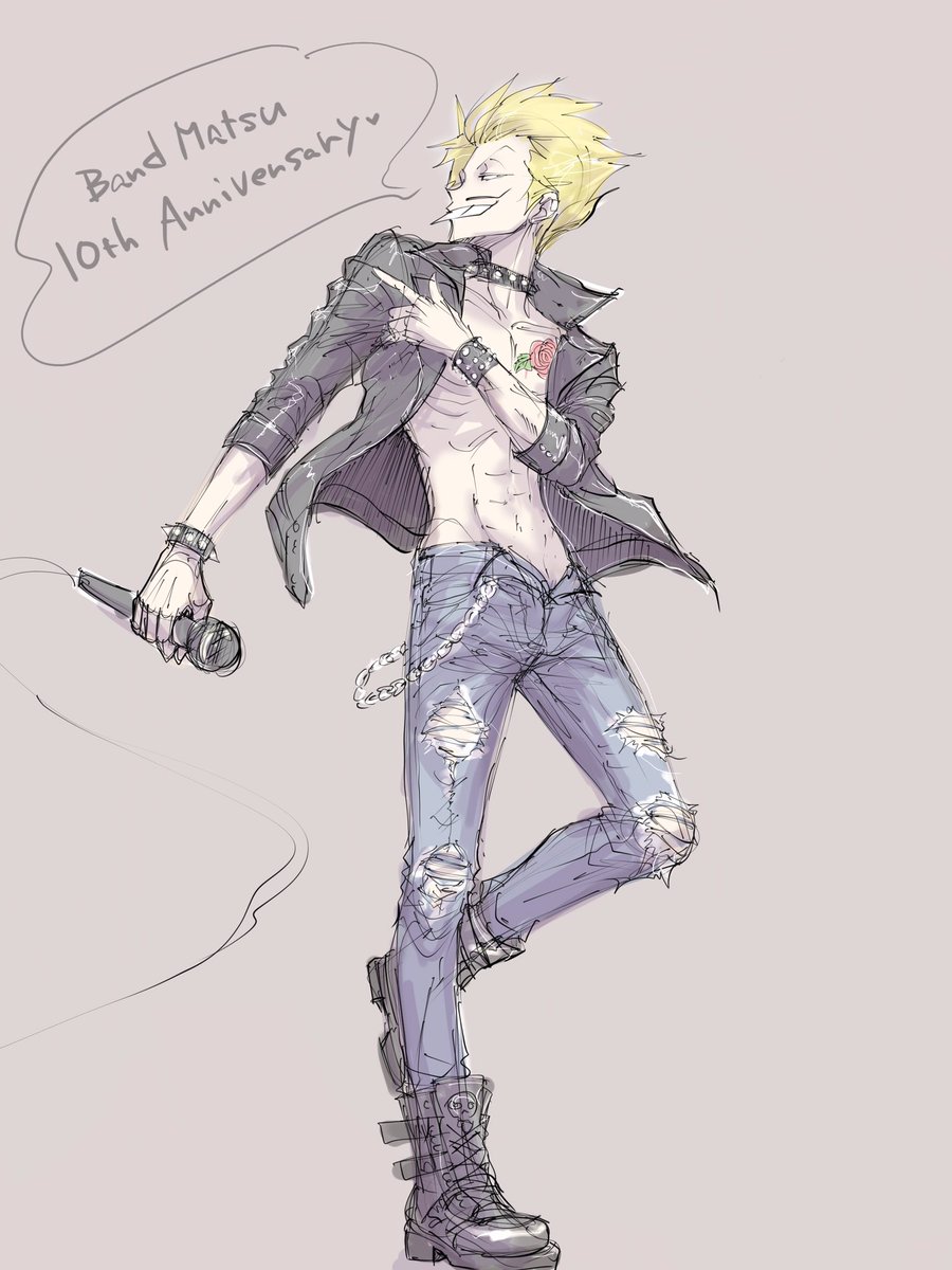 midopisandayo's tweet photo. 絵を描いてなかったので、とっくに過ぎてしまったんですが、パンクイヤミちゃん。
上着せてしまった。

#2026年7月12日はバンド松10周年 https://t.co/FxEcXVSNlQ