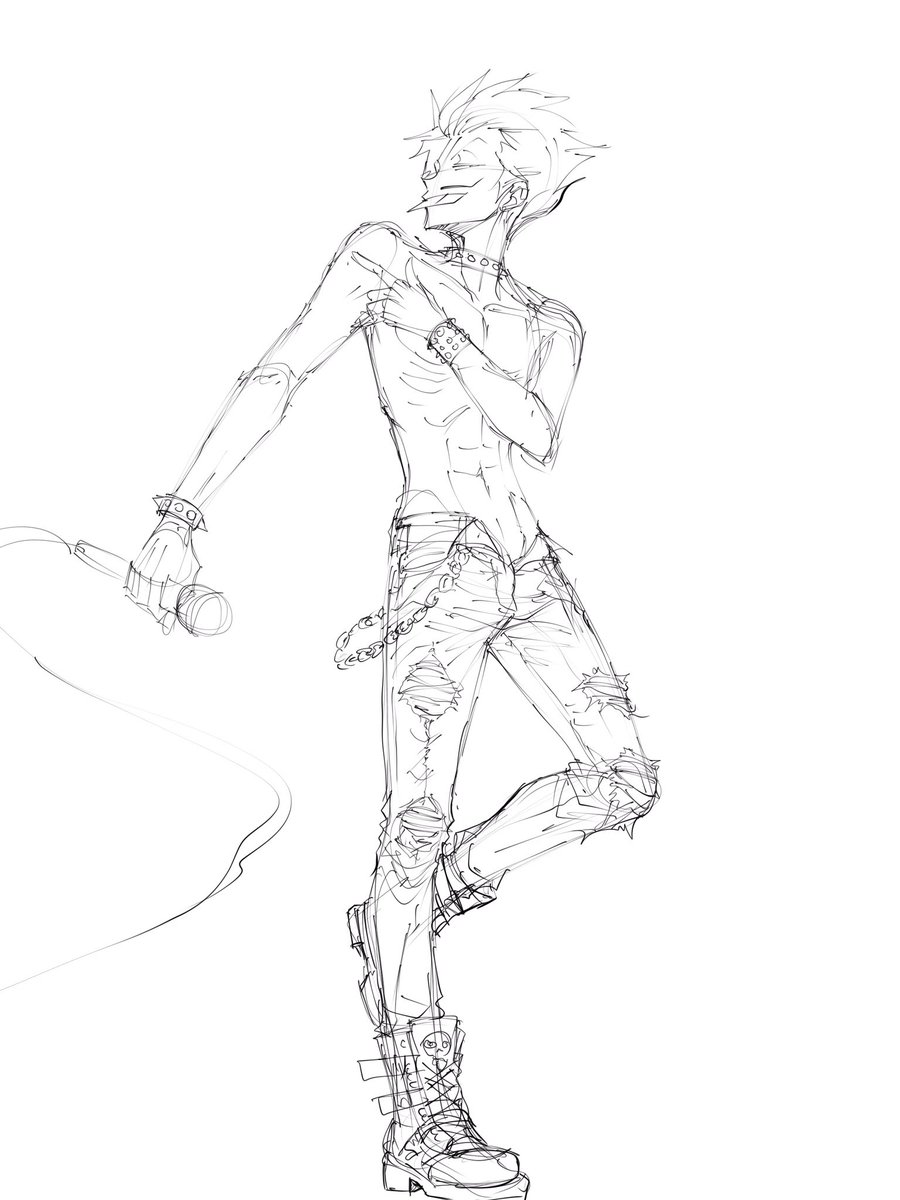 midopisandayo's tweet photo. 絵を描いてなかったので、とっくに過ぎてしまったんですが、パンクイヤミちゃん。
上着せてしまった。

#2026年7月12日はバンド松10周年 https://t.co/FxEcXVSNlQ