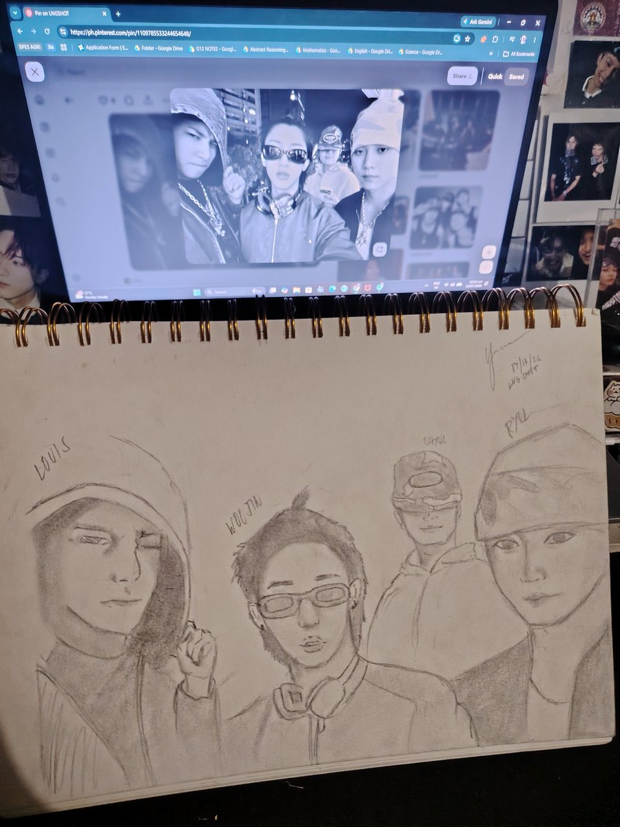 biglouiverse's tweet photo. happy 6 months lngshot ! here is a lil sketch of 4shoboiz :3 https://t.co/Rh0hSIh5Sf