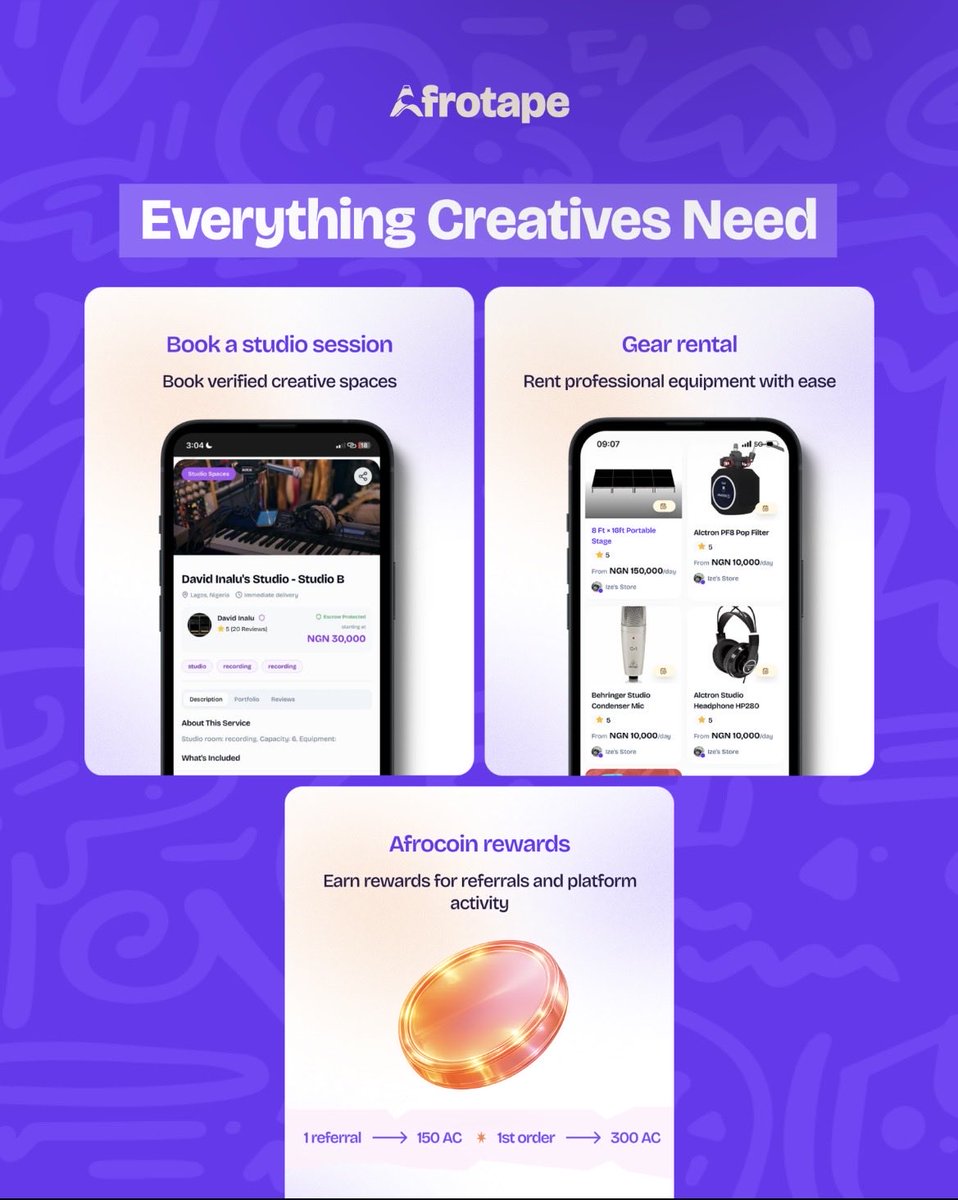 afrotape_app's tweet photo. Your next opportunity starts here. 🚀

Create. Collaborate. Get discovered. Get paid.

Join a growing community of creatives building the future together.

📲 Download AFROTAPE today on the App Store and Google Play. https://t.co/cljEwGRQzs