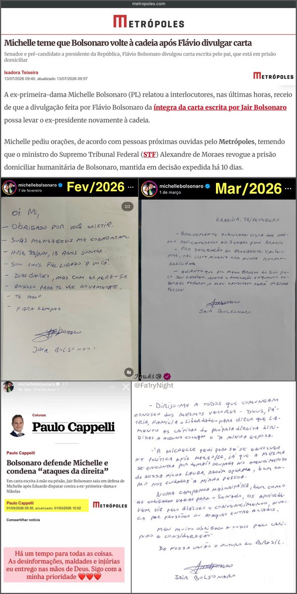 Fa1ryNight's tweet photo. As outras cartas não foram problema e não teve pedido de oração temendo que o imperador revogasse a prisão domiciliar.

Por que essa postura com a última carta que reforça o apoio de Bolsonaro a Flavio ? 

Não adianta falar que é “ataque” ou perseguição. https://t.co/lmujUvNMcd