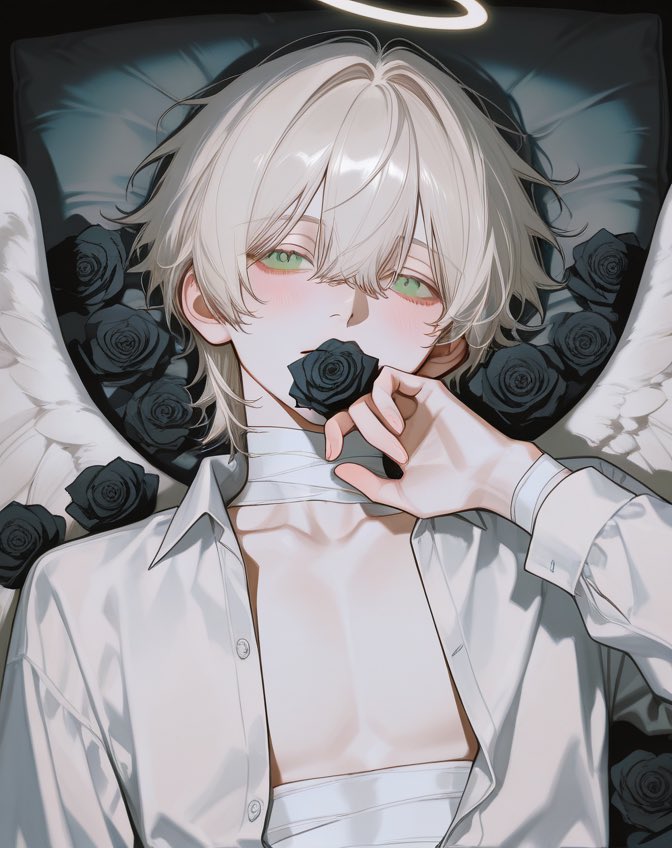 Ret_End01's tweet photo. 自機くん🪽🖤🥀 https://t.co/gLdzP7NCp4