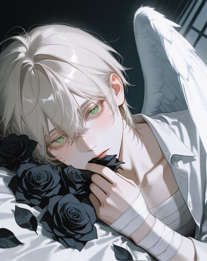 Ret_End01's tweet photo. 自機くん🪽🖤🥀 https://t.co/gLdzP7NCp4