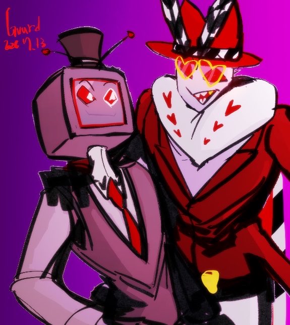 shrkuochaing's tweet photo. #hazbinhotel #StaticMoth #voxval https://t.co/by3tv4pBLi
