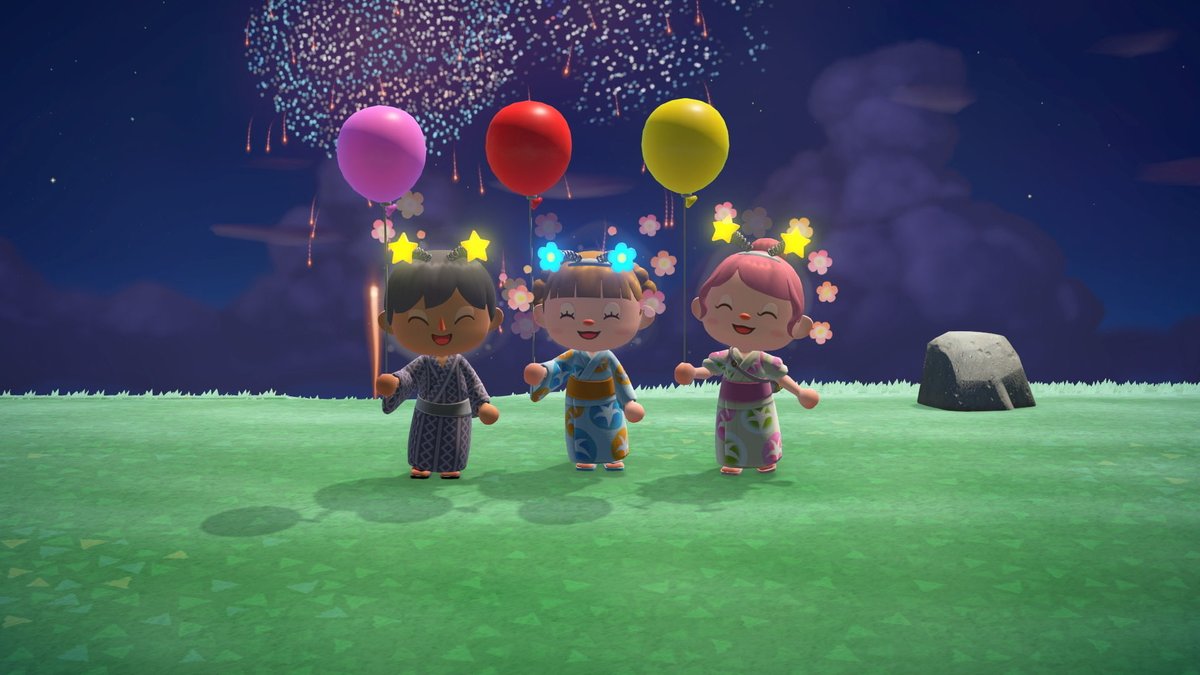 maro____n_____'s tweet photo. 家族であつ森花火大会🎇

ローランの壁紙/床/ラグ
残り4つでコンプ！

こつこつ74.6%まできた！！ https://t.co/cj7M5tRUcC