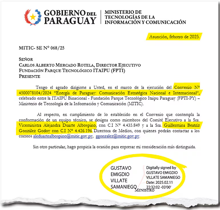 leoberniga's tweet photo. El Mitic MINTIÓ nada menos que a la Cámara de Senadores y Diputados.

Burló a todo un poder del Estado, ocultando toda la operativa de convenios, órdenes de compra y contactos realizados para ejecutar millones de USD vía Parque Tecnológico Itaipú.

Varias fuentes consultadas estiman que la ejecución ronda los US$ 8 millones al año.

Contratos, me anticipo a decir, son escandalosos. Hoy en pg. 4 del Impreso y en la web @ABCDigital #LaRedDesinformante

https://t.co/FtbpikBdy8