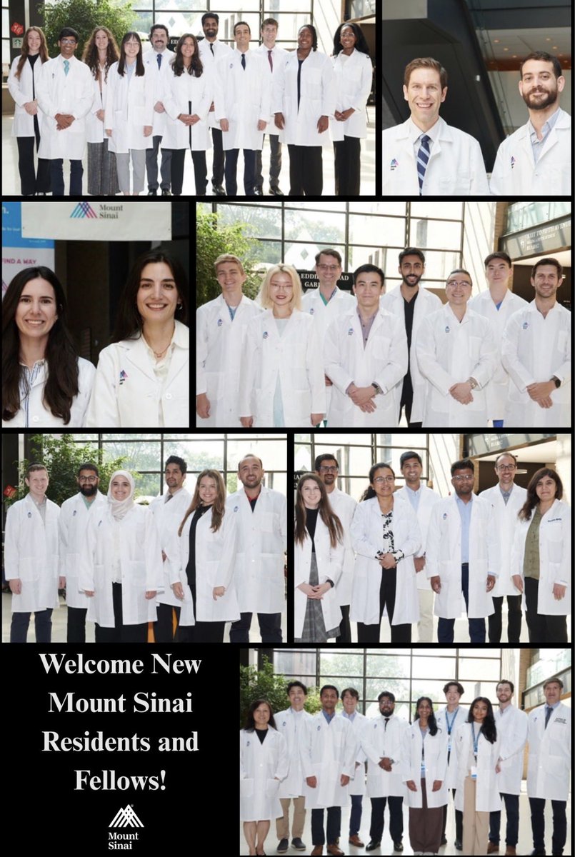MountSinaiDMIR's tweet photo. Welcome to the Mount Sinai family! 🎉
We're excited to welcome our new residents and fellows to the Department of Diagnostic, Molecular, and Interventional Radiology. Here's to a successful year ahead! 💙 #Radiology #MedEd 
@MountSinaiDR @mswradiology https://t.co/hNNxCDl2eF