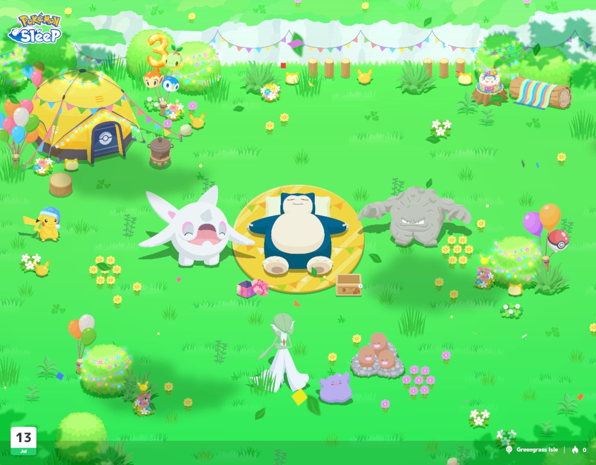 Meloony00's tweet photo. Joining the Pokémon Sleep 3rd Anniversary Campaign! 
Add #PokemonSleep3rd and share your favorite image!

https://t.co/O6ZgLPu2T1
#PokemonSleep https://t.co/meqXVNYz3Q