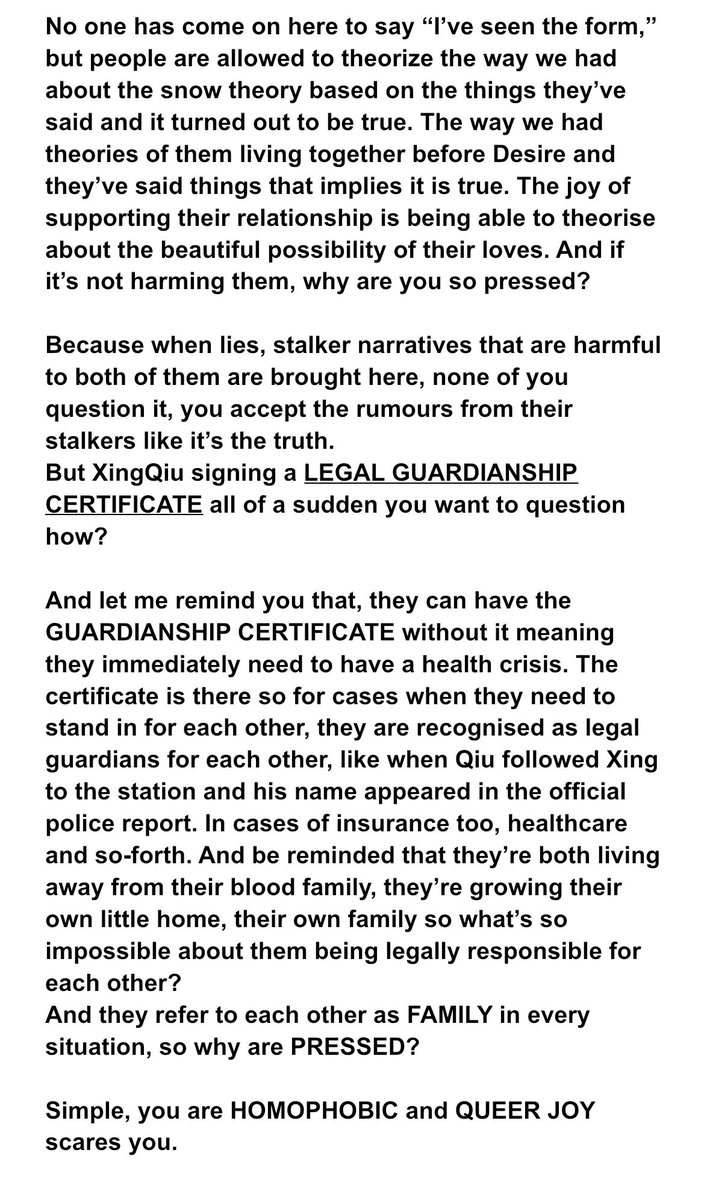 SaintManic99's tweet photo. Are we going to finally address y’all’s insane homophobia in this FD?
The thought of XingQiu being legally responsible for each other having you all bursting out the seams is very telling. Suddenly XQ can’t care about each other that much, it has to be about HY and SSy? https://t.co/70OMd6RBfa
