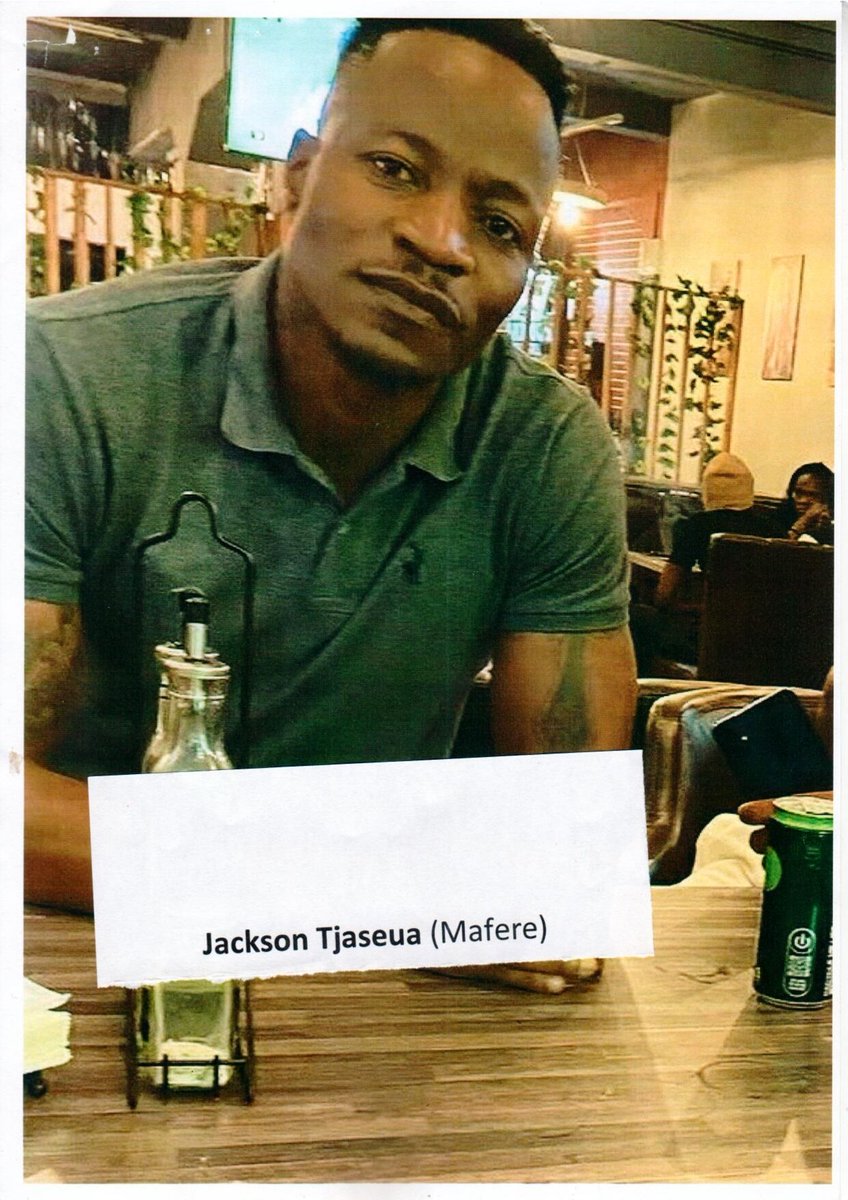 TheNamibian's tweet photo. MAFERE, QUARTA WANTED… The police are seeking public assistance to trace two men wanted in connection with robbery and assault with intent to cause grievous bodily harm. The cases were reported at Katutura. The suspects have been identified as Jackson Tjaseua, known as ‘Mafere’, and Uataviza Kaitjindi, known as ‘Quarta’. Members of the public with information on their whereabouts are urged to contact detective inspector Christoph on 081 369 9314, constable Amadhila on 081 494 2405 or their nearest police station. 

Update: Puyeipawa Nakashole