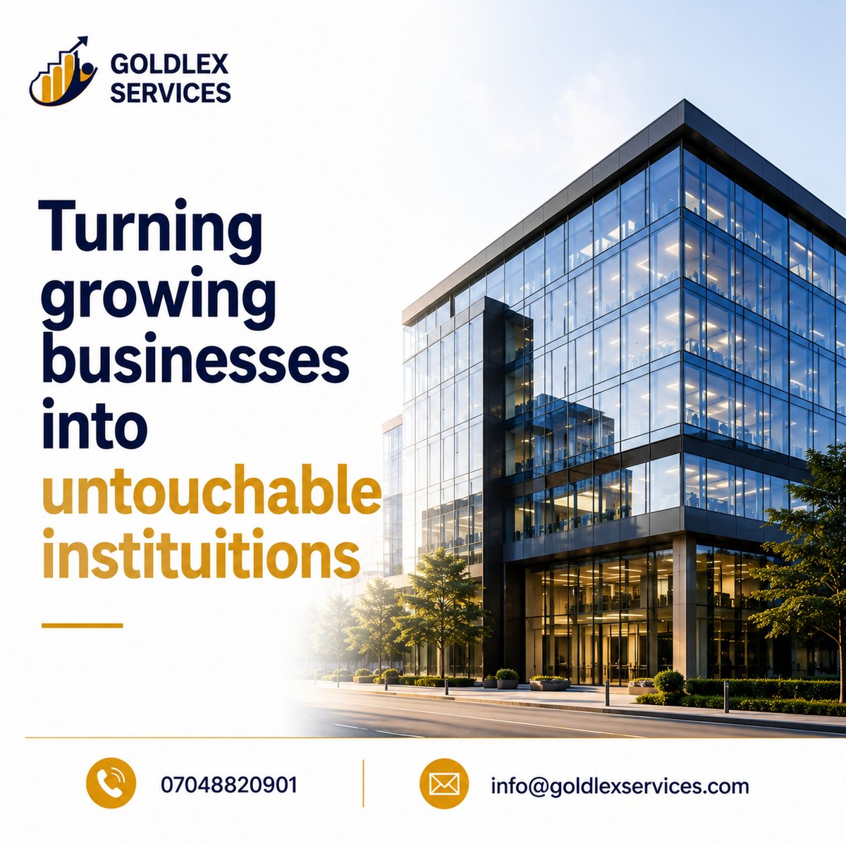 GoldlexServices's tweet photo. At Goldlex, we serve as institutional sages for ambitious founders. Our focus is premium tax optimization that eliminates the friction threatening high-growth companies in competitive markets.

Find out more: info@goldlexservices.com

#taxadvisory #taxservices #taxinnigeria #sme https://t.co/Wo3Z0IcY0r