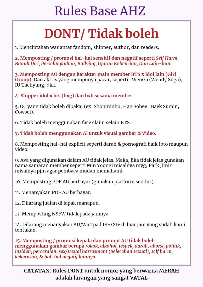 abinastn_'s tweet photo. @armyhaluzone_ Hy kakak @fasyaberry 🤗 
Abin mohon baca rulesnya dl ya 🙏🏼 kakak sdh melanggar satu rules DONT, nomer 7.

Abin izin TD postingannya ya kak ☺️🙏🏼 https://t.co/h4jS10TK17