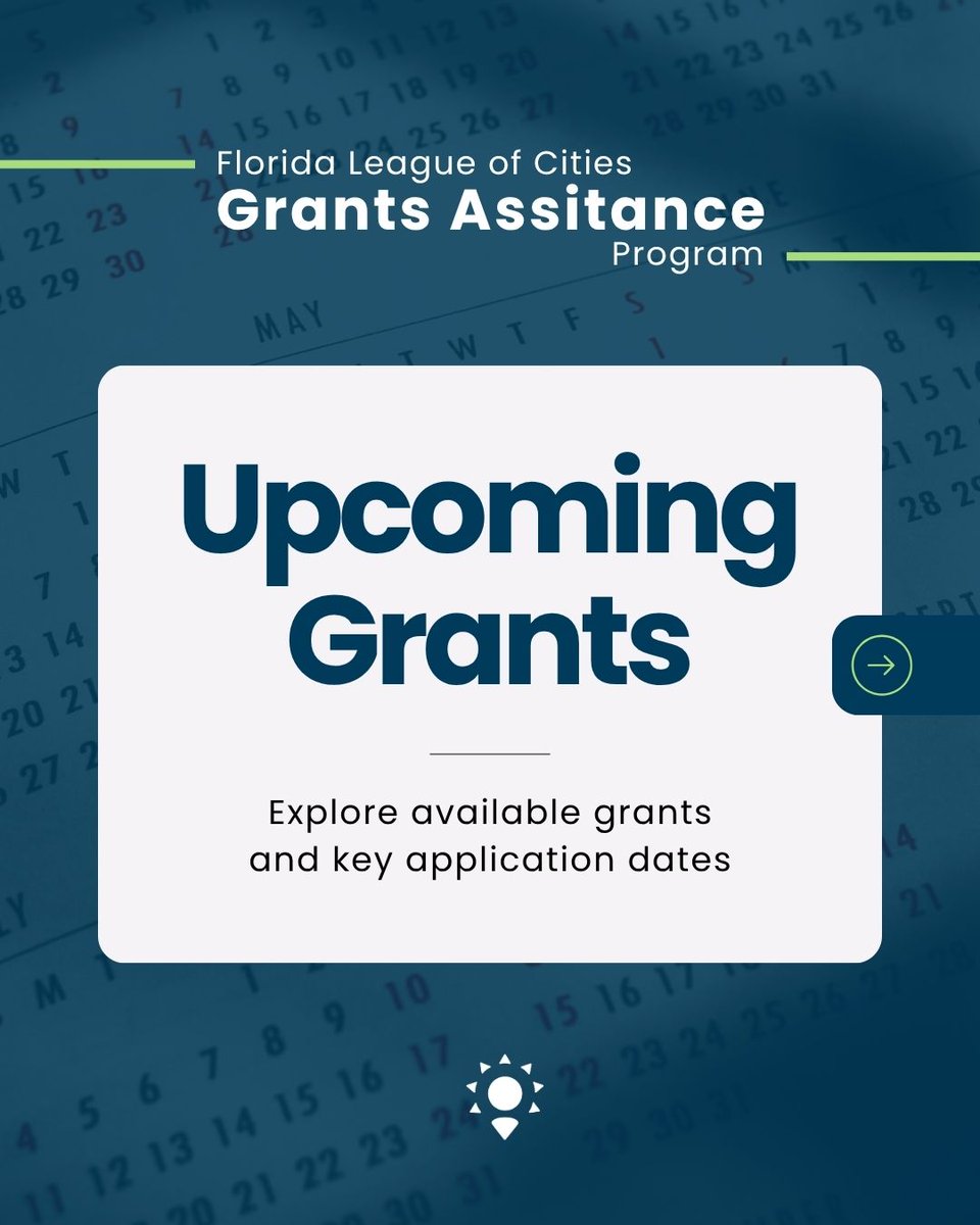 FLCities's tweet photo. Don't miss out! Grant funding is available to support your city's next big initiative. Head to https://t.co/3yLZ0cWk3u to see what's available. https://t.co/GHPQun6MHT