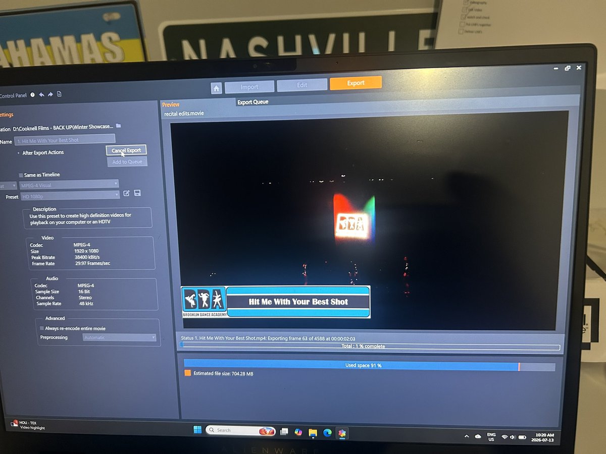 CooknellFilms's tweet photo. Editing Brooklin Dance Academy year end recital. - Day 1 https://t.co/WJ3ky3wAyV