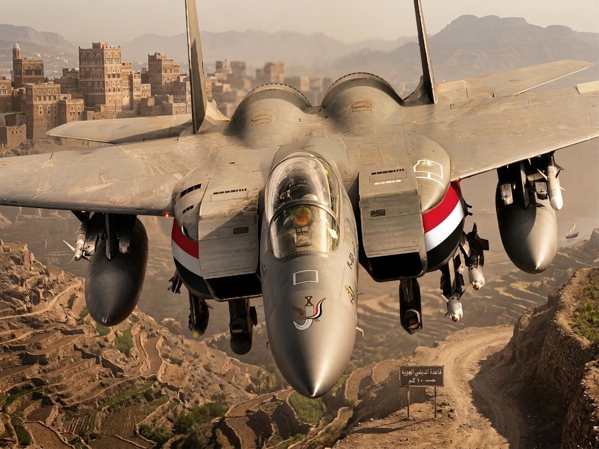 hilaly_1377's tweet photo. نشكر القوات الجوية اليمنية وطائراتها الـ F15SA على الرسالة التي أطفأت هياط الحوثيين. ✈️🔥
واليوم… كل هياط له نهاية، والواقع هو الفيصل، وليس الضجيج والشعارات.
الطيران الحربي اليمني إذا حضر… يتكلم بالفعل لا بالكلام. 💥🇾🇪

#اليمن #التحالف #الحوثي #اليمن_السعيد ✈️🔥💥🇾🇪 https://t.co/JxHScIRx6q