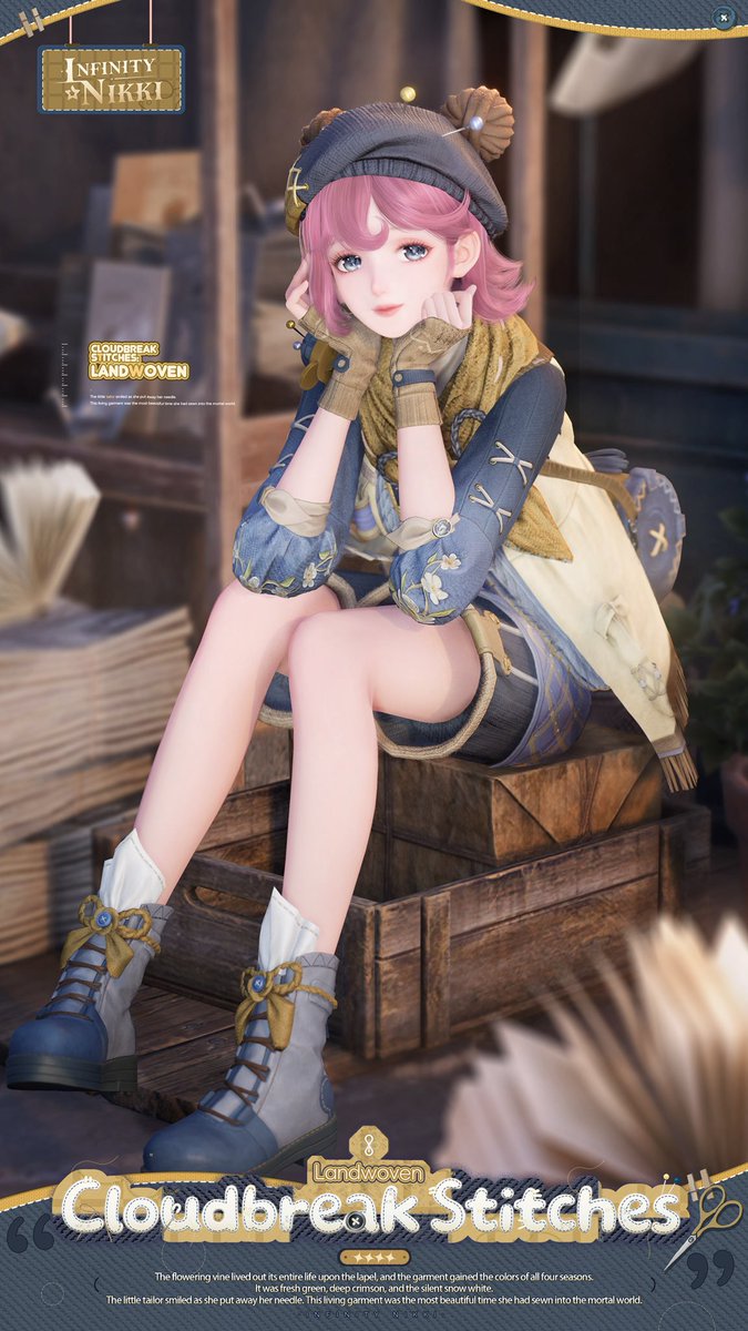 87Verita's tweet photo. Sería genial tener estás poses en el juego. Se ve tan bonita Nikki con ese atuendo 😍 https://t.co/fmzMWjueub