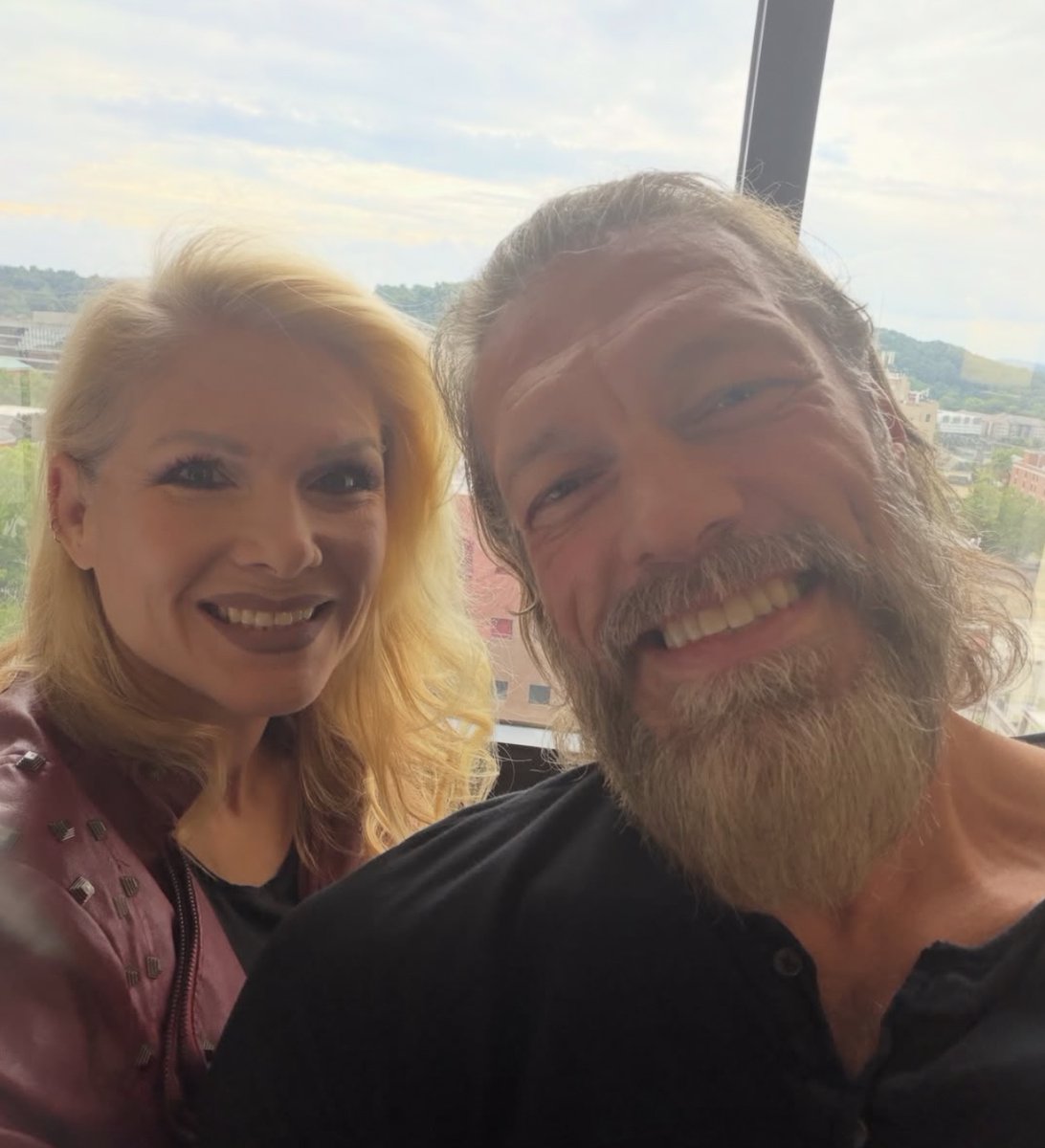 WrestlingWCC's tweet photo. Beth Phoenix and Adam Copeland share new photo together ♥️ https://t.co/1D4FcMN60J