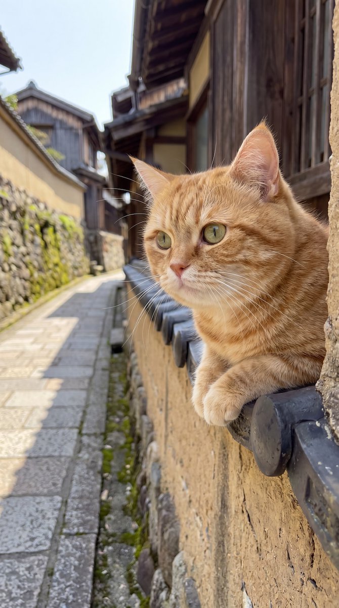 basarafire's tweet photo. 今日の瓦猫ちゃん https://t.co/FzGMmNU4p5