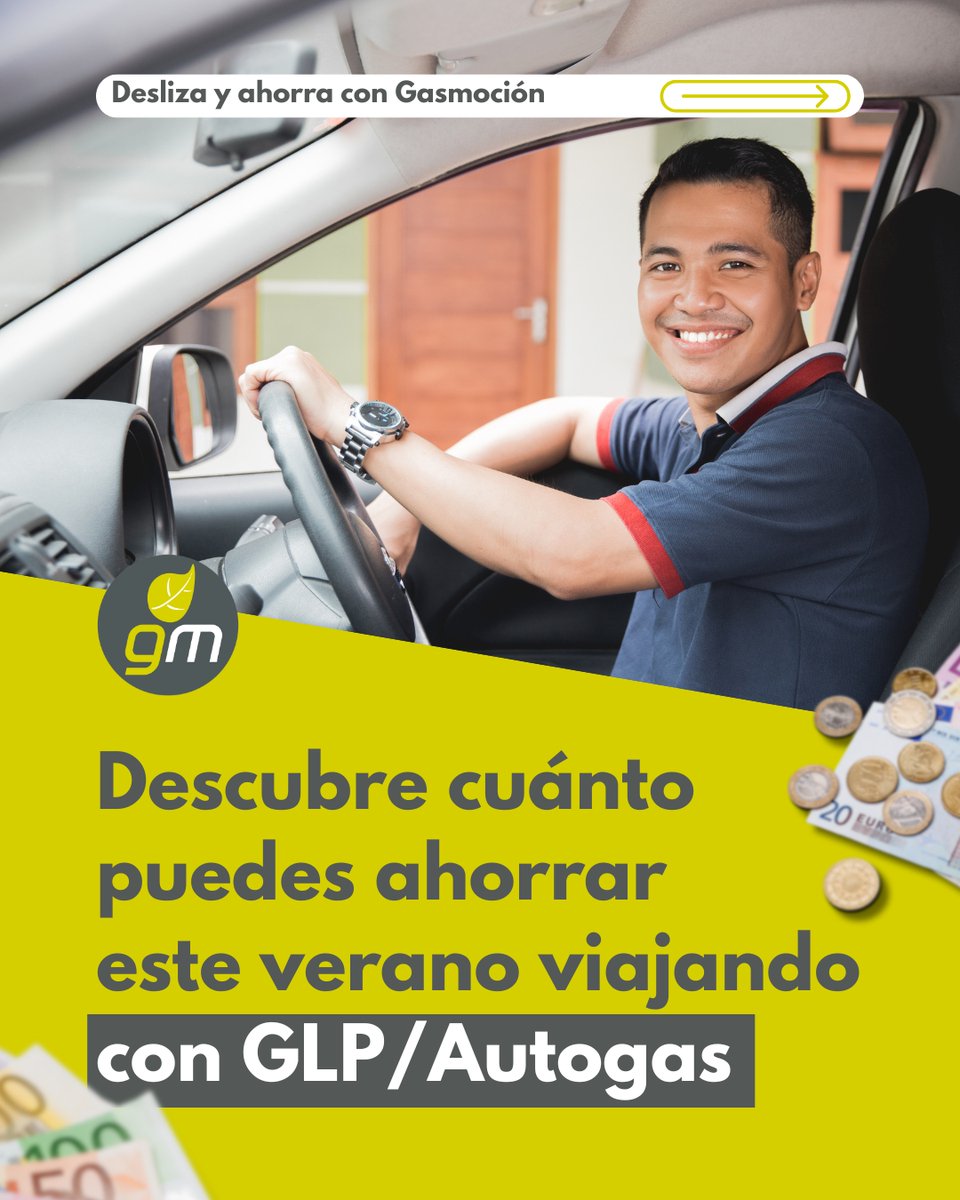 gasmocion's tweet photo. Si este verano tienes pensado hacer varios viajes, transformar tu vehículo a GLP/Autogas puede ayudarte a reducir el coste de cada kilómetro recorrido.  ¿Quieres saber si tu coche puede transformarse a GLP/Autogas? #Gasmoción #GLP #Autogas #TransformaciónGLP #EconomíaCircular https://t.co/COfaC35d4K