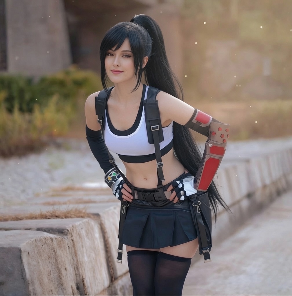 tifacoser's tweet photo. Pony tail hair tifa https://t.co/i8afEgj2nm