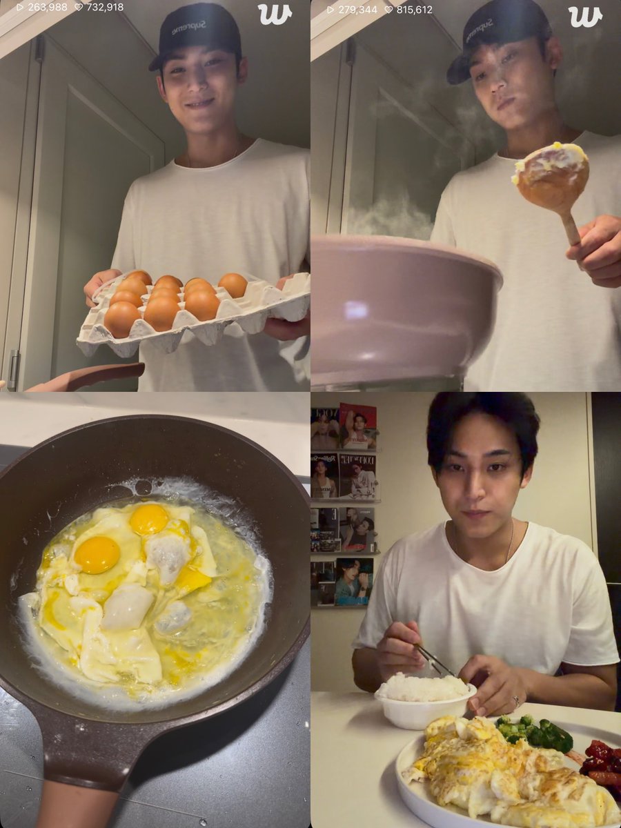 wonubliss's tweet photo. eat well, mingyu 🍳🥦🥢 https://t.co/DclCviGLs2