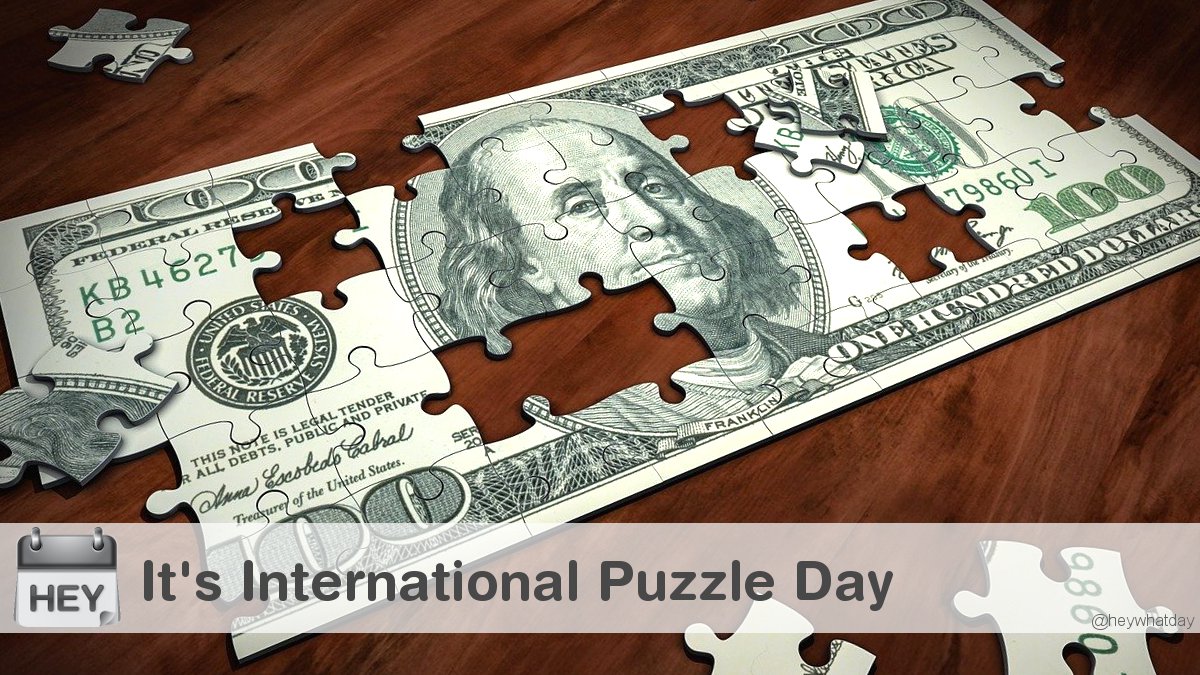 HeyWhatDay's tweet photo. It’s International Puzzle Day! 
#InternationalPuzzleDay #Puzzle #PuzzleDay https://t.co/OCzvTzTdDn