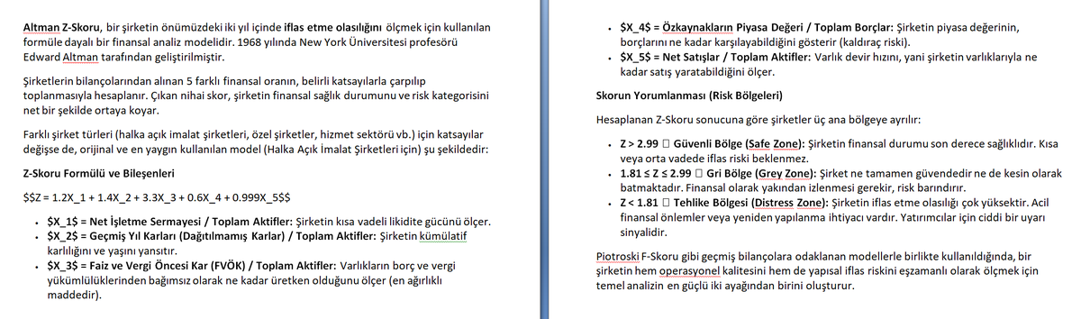 finxbist's tweet photo. Fintables Evo'nun 2025/3 (1Ç2025) ile 2026/3 (1Ç2026) karşılaştırmasında #Piotroski F-Skoru, #Altman Z-Skoru ve #Beneish M-Skoru temelindeki genel finansal sağlık değerlendirmesinde öne çıkan 10 BIST-30 hissesi - #SASA #KRDMD #MGROS #PETKM #SISE #TRALT #AEFES #GUBRF #KCHOL #TUPRS https://t.co/UNg8d3526Y
